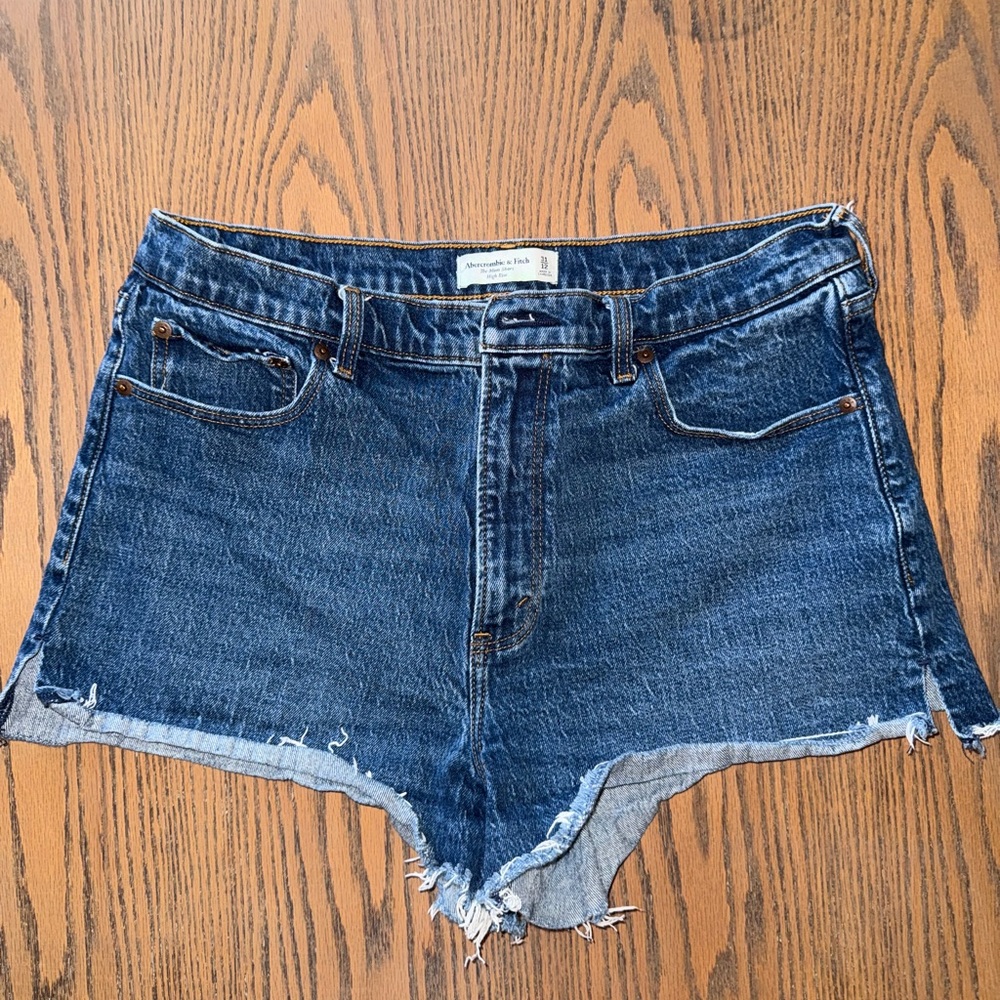 Abercrombie & Fitch Women's Blue Jean Shorts